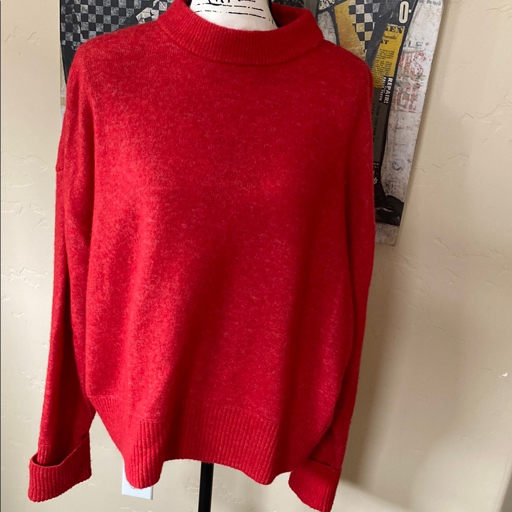 Anthropologie Pilcro Red Sweater sz S